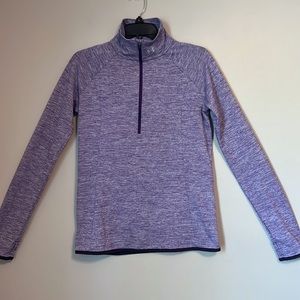 Lilac Under Armour Half Zip-up Pullover Long Sleeve